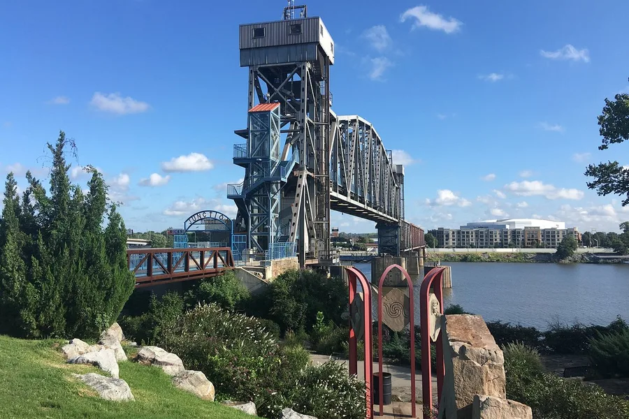 Little Rock's Junction Bridge over the Arkansas River near Benton